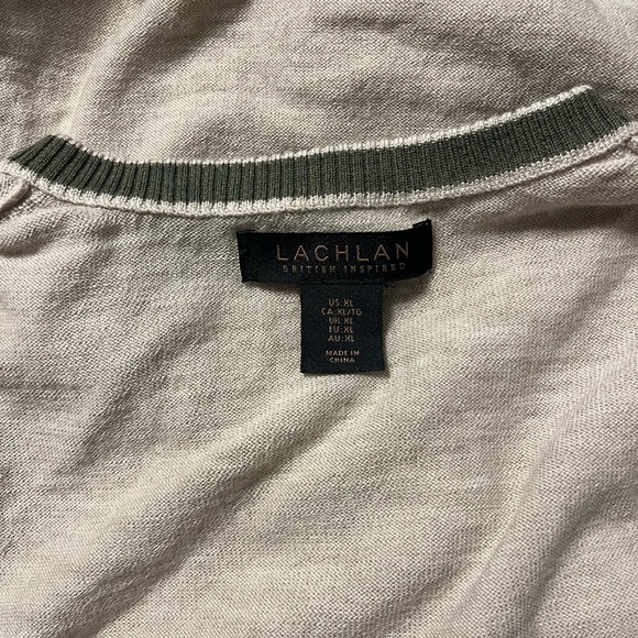 Lachlan 🐑 Merino Wool V-neck Sweater sz XL - Picture 6 of 9